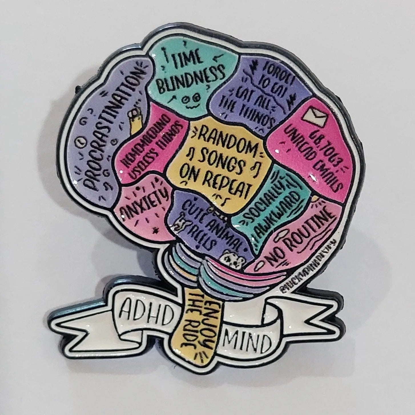 ADHD / Autism Related Enamel Pins