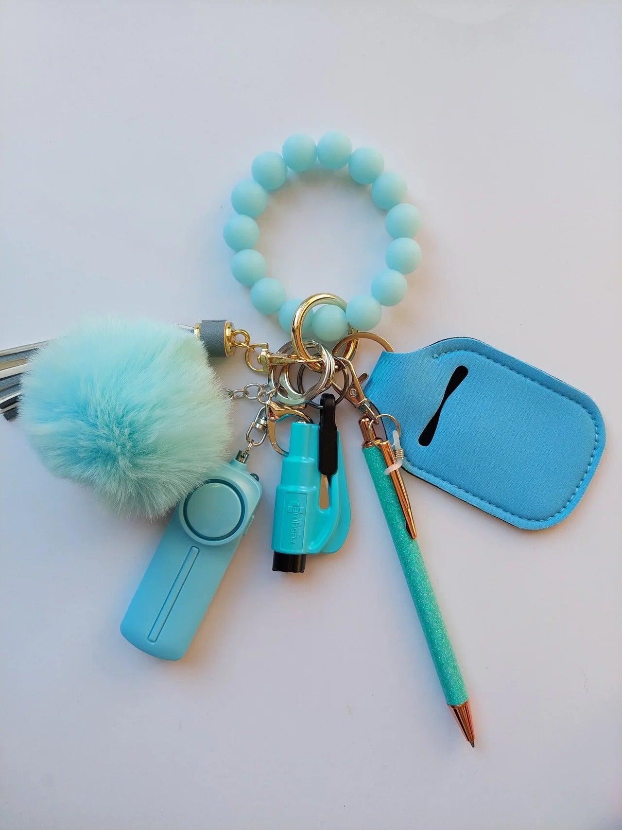 "Sea Sparkle" (Glow in the dark) Safety Keychain