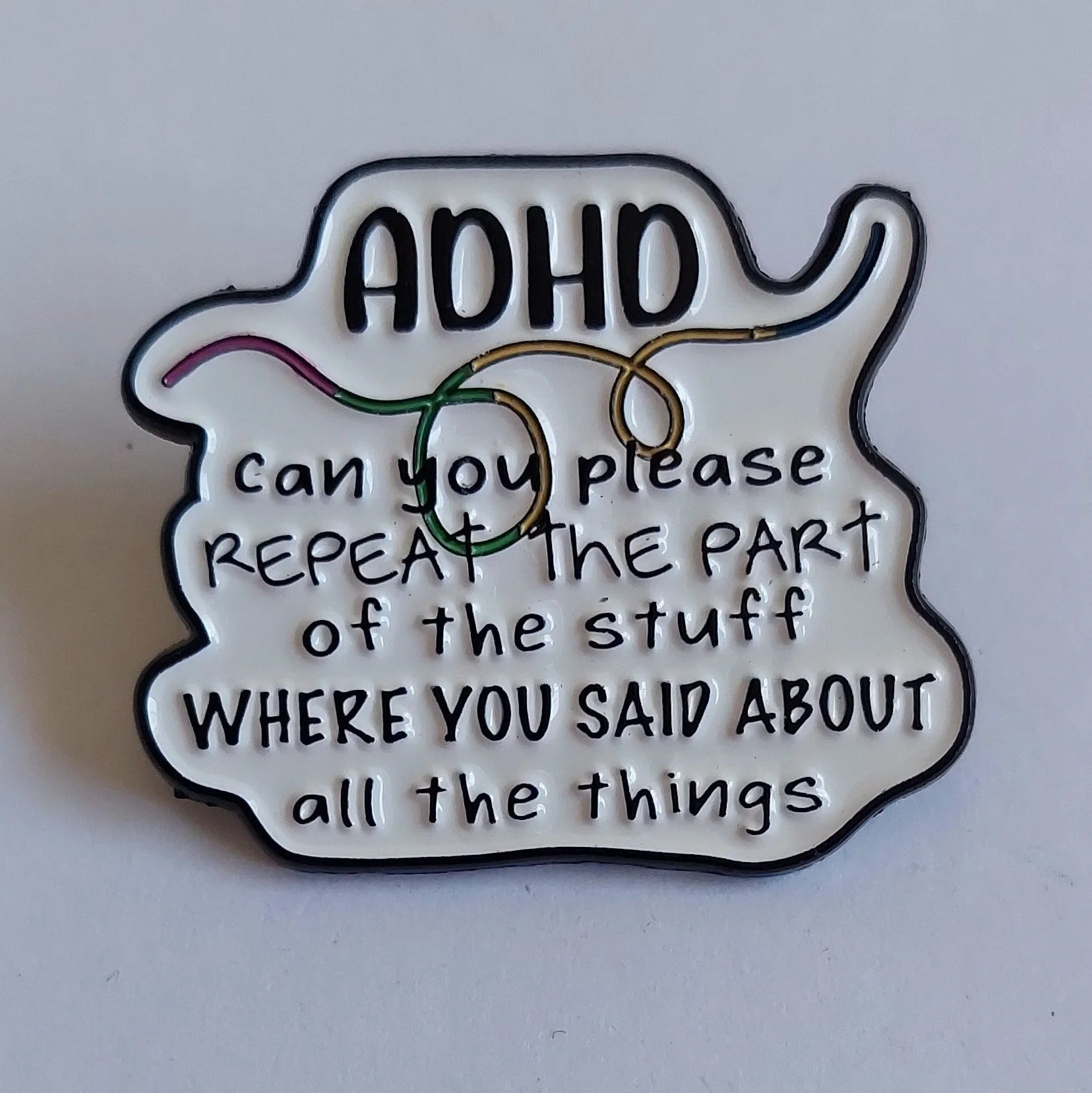 ADHD / Autism Related Enamel Pins