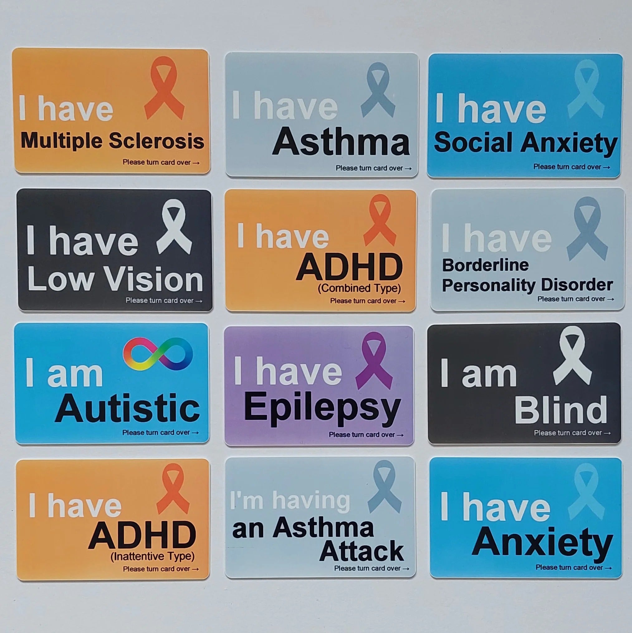 Awareness Cards (Letters A - H)