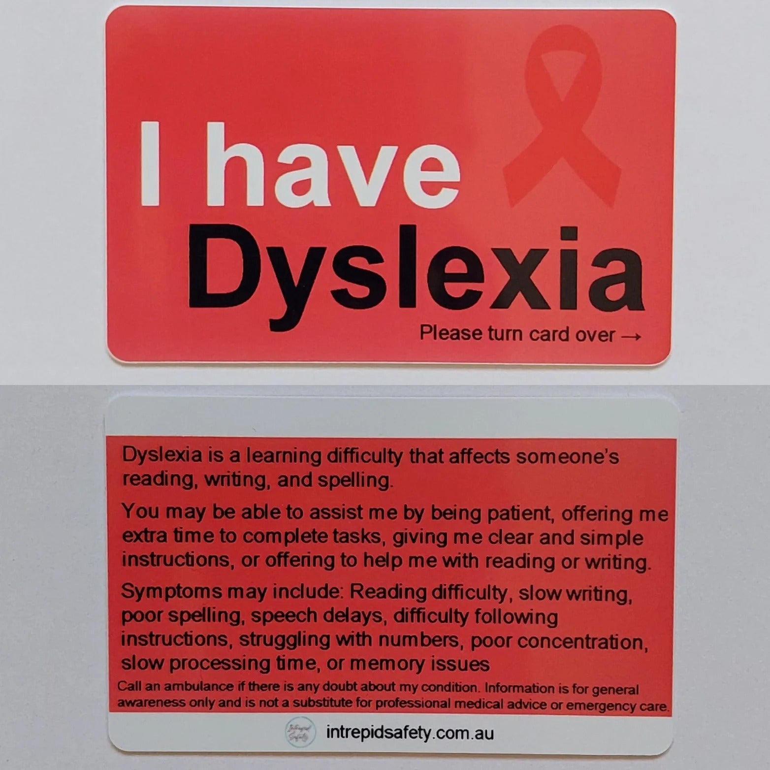 Awareness Cards (Letters A - H)