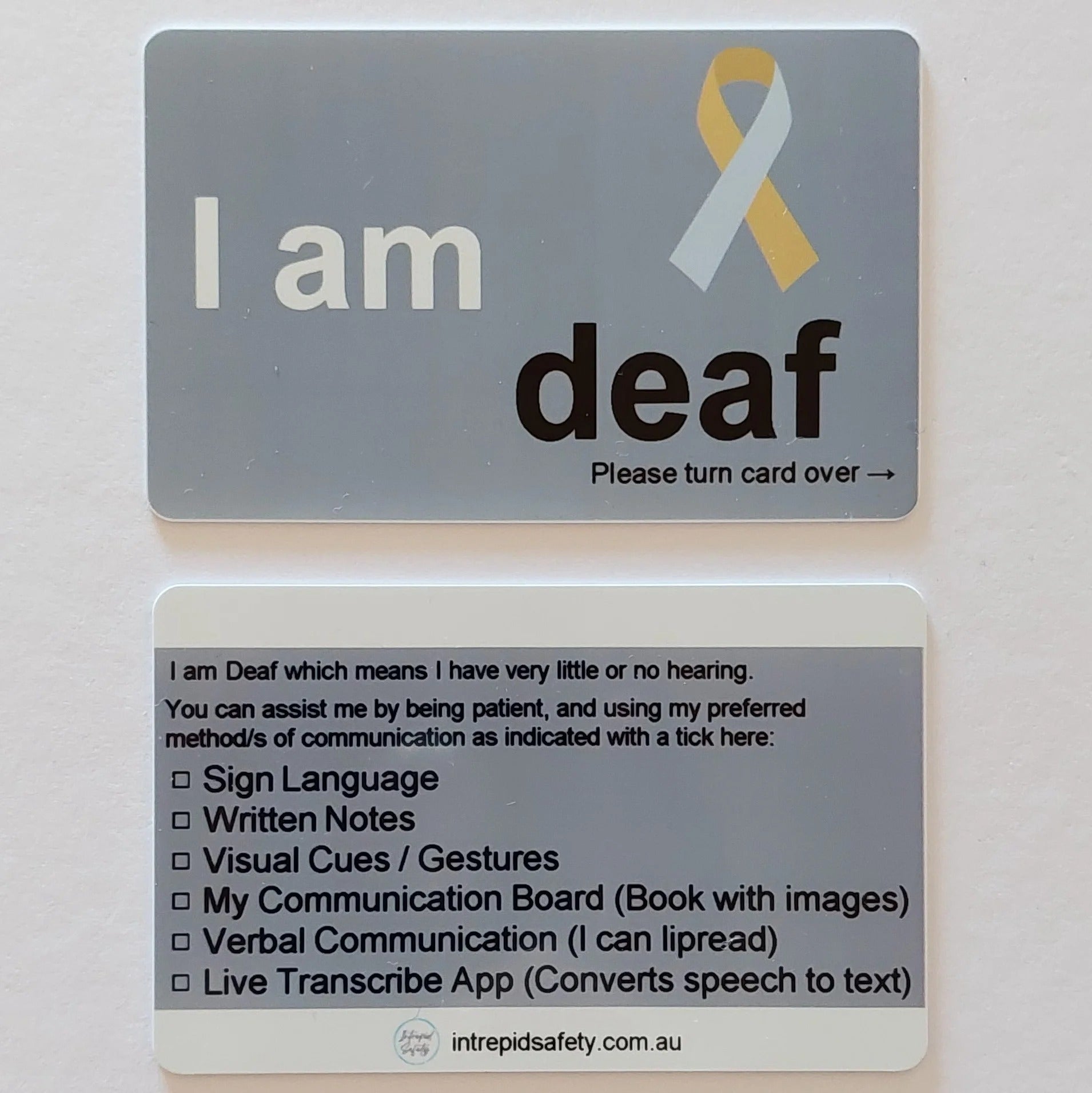 Awareness Cards (Letters A - H)