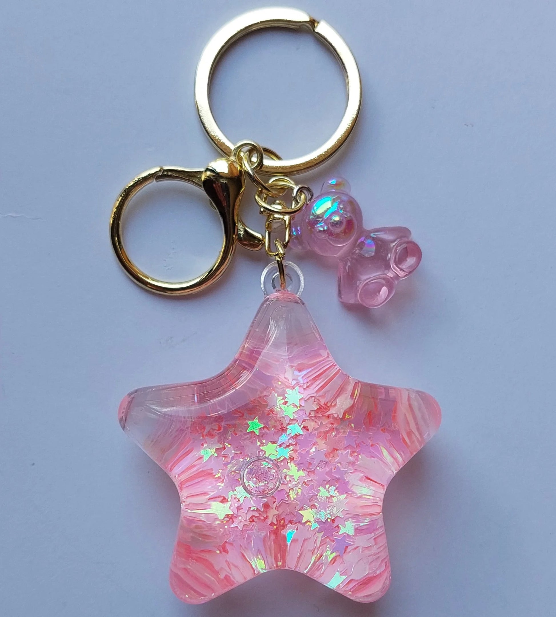 Fidget Keyring - Flowing Glitter - DOESN'T SHIP OUTSIDE OF AUSTRALIA