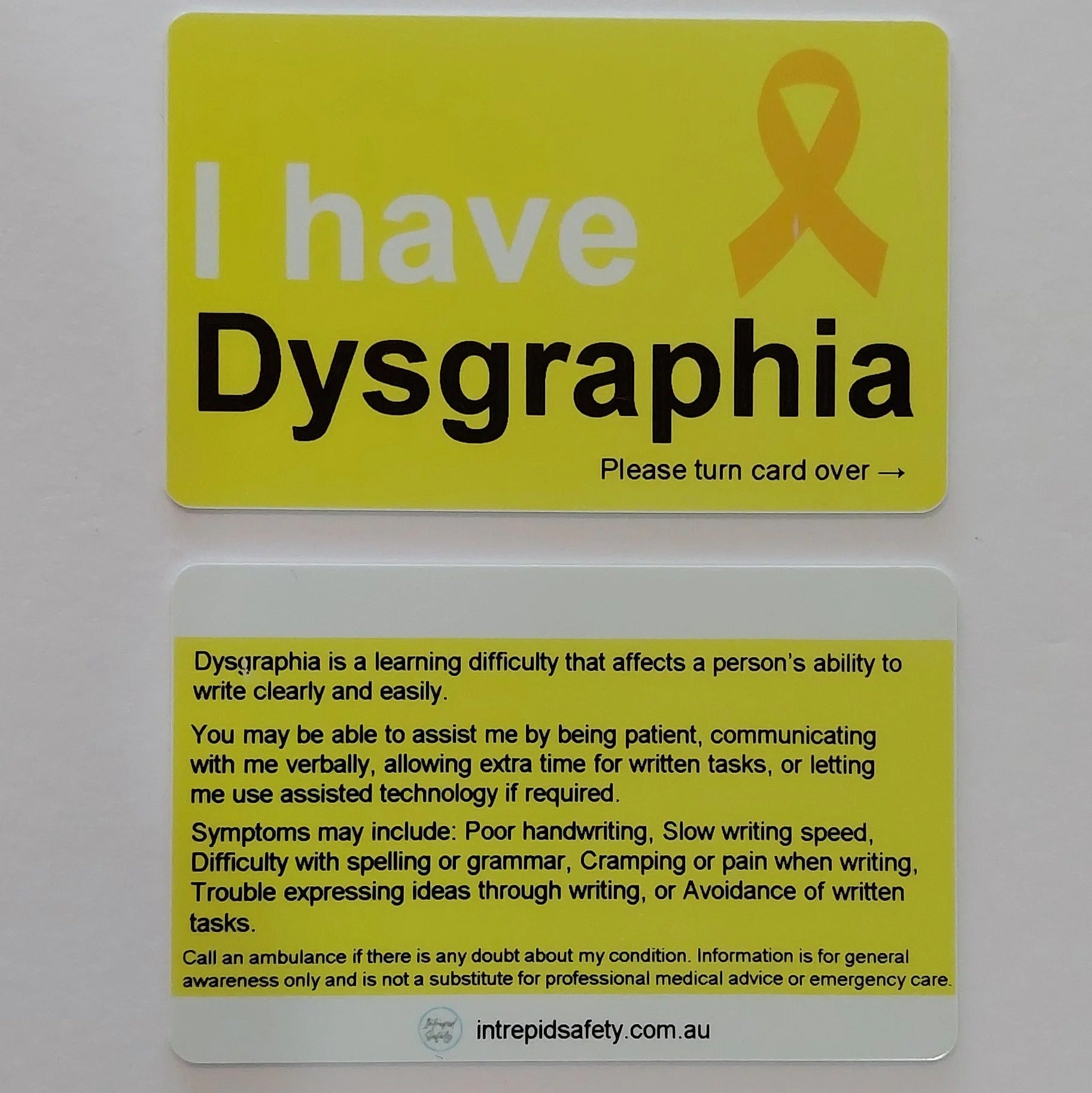 Awareness Cards (Letters A - H)