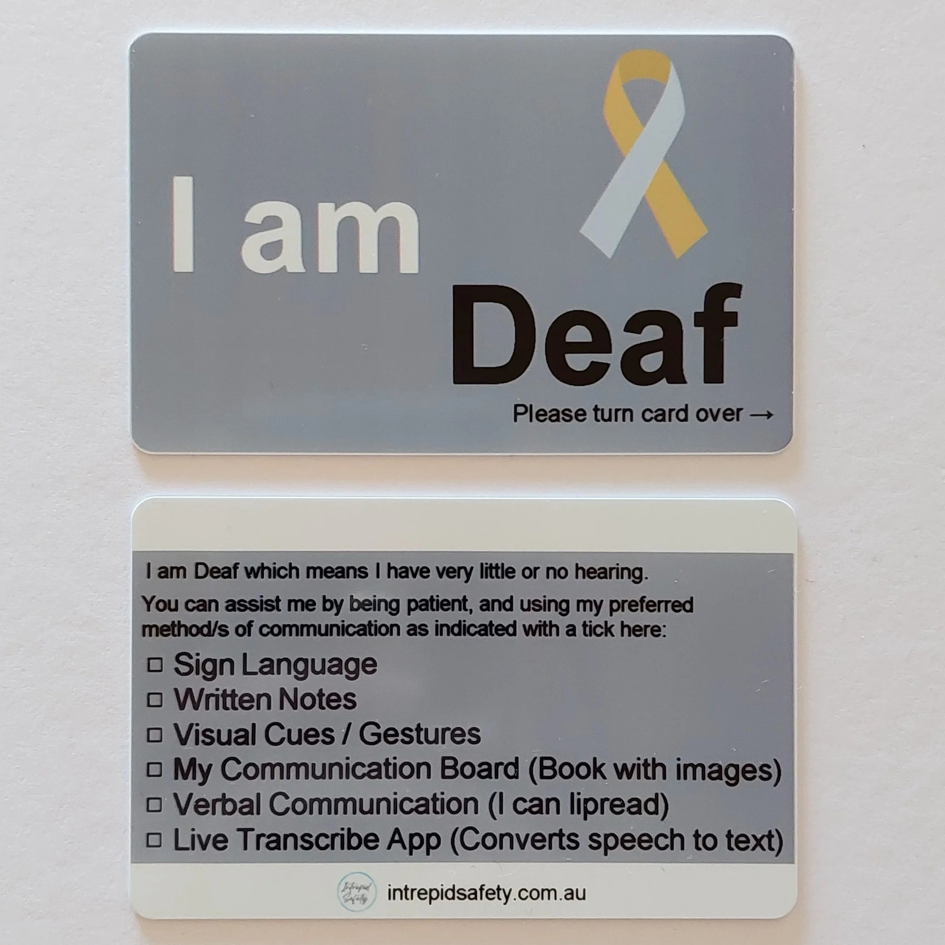 Awareness Cards (Letters A - H)