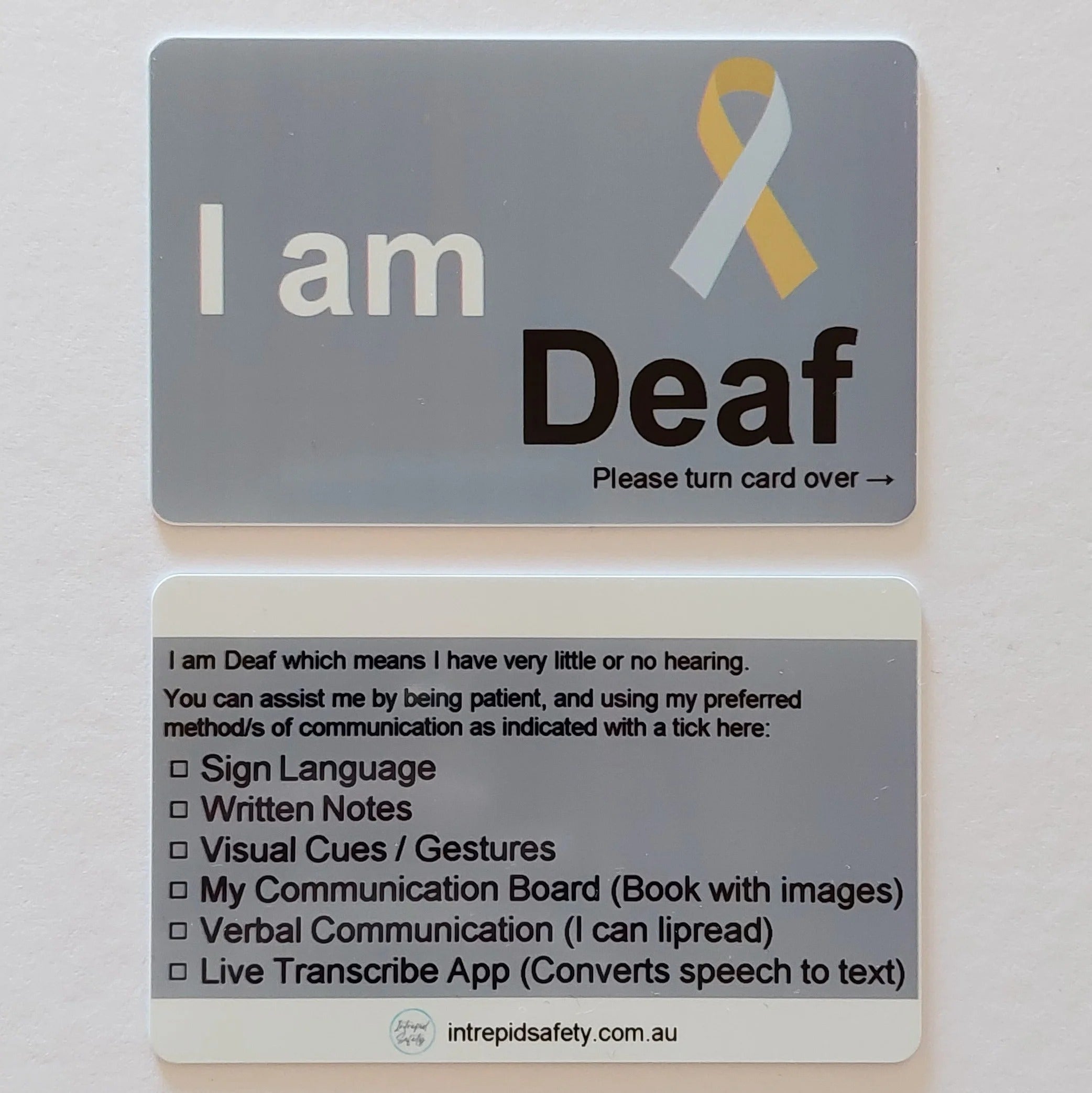 Awareness Cards (Letters A - H)