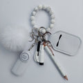 "White Marble" Safety Keychain