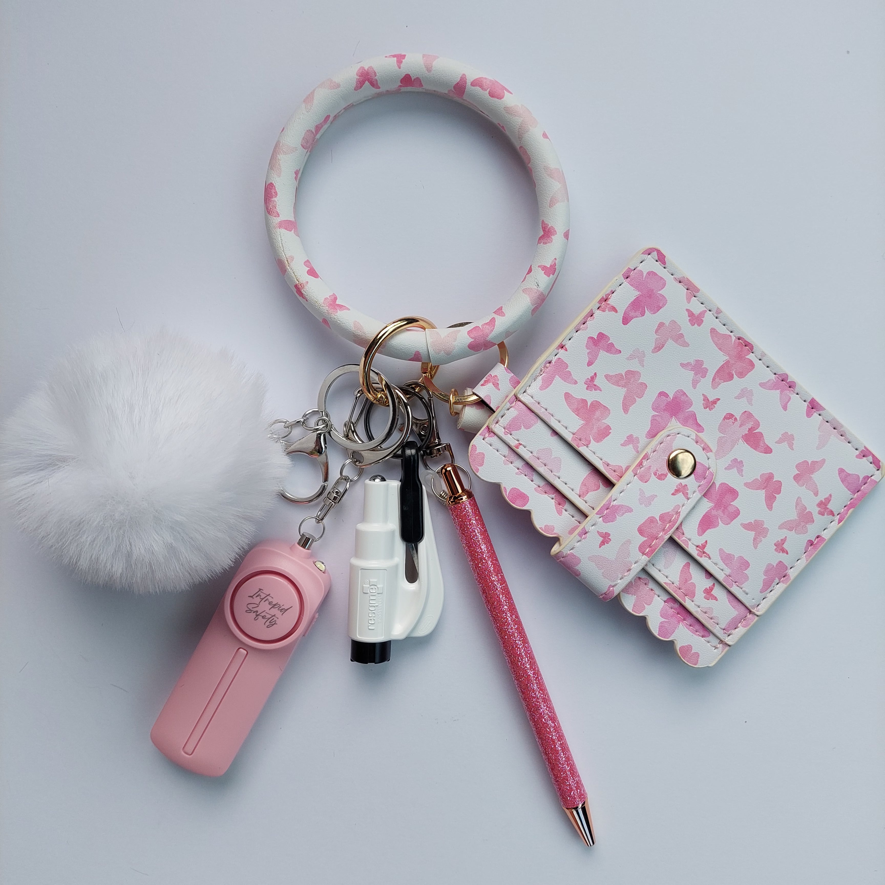 *NEW* "Pink Butterfly" Safety Keychain