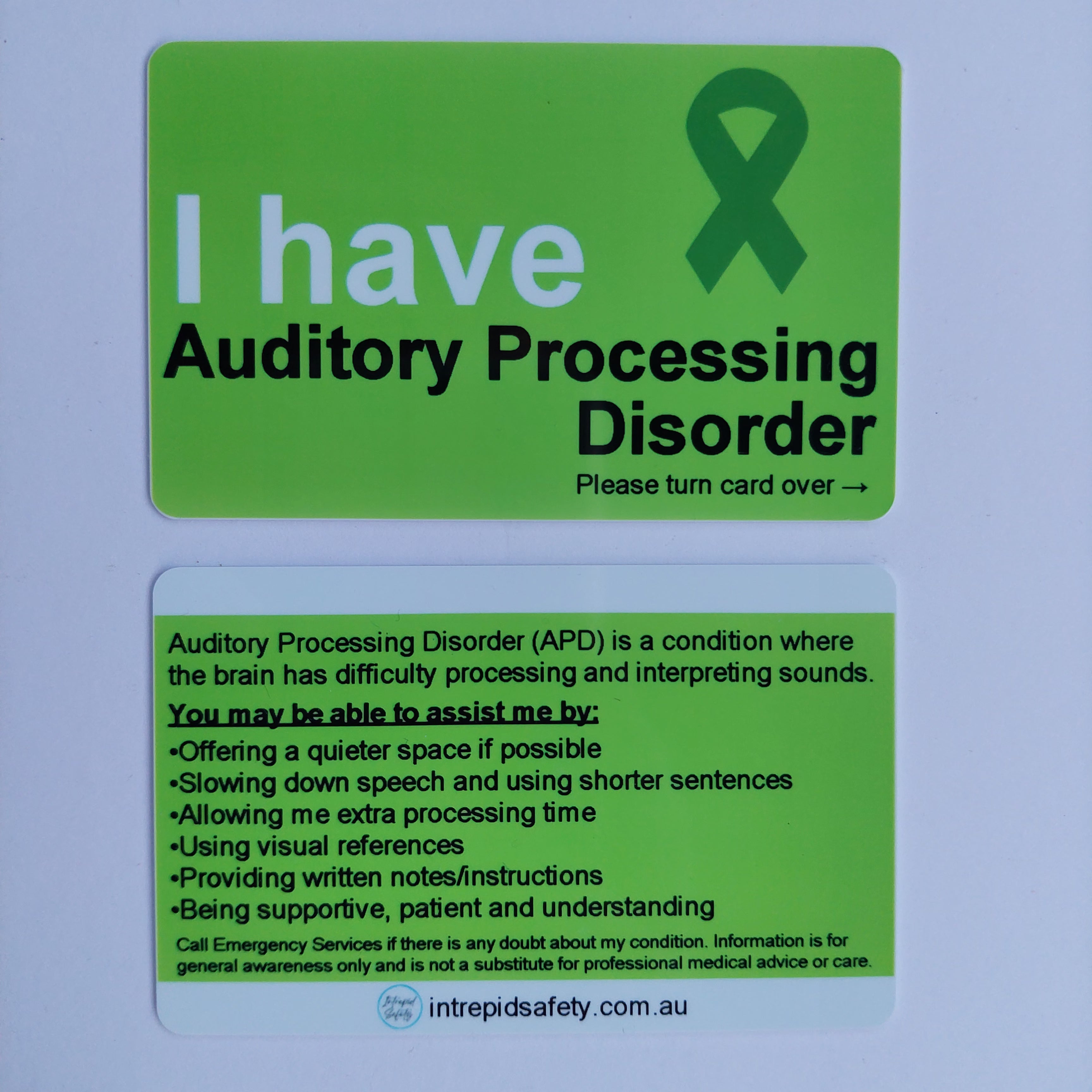 Awareness Cards (Letters A - H)