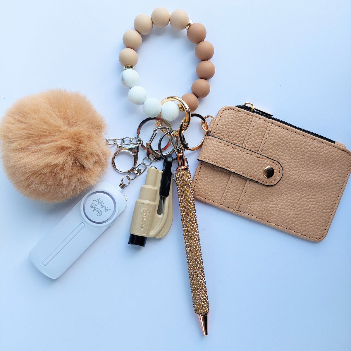 "Iced Latte" Safety Keychain