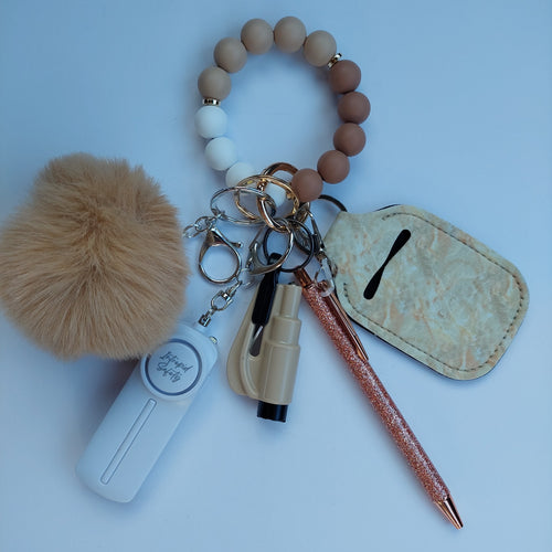 "Iced Latte" Safety Keychain