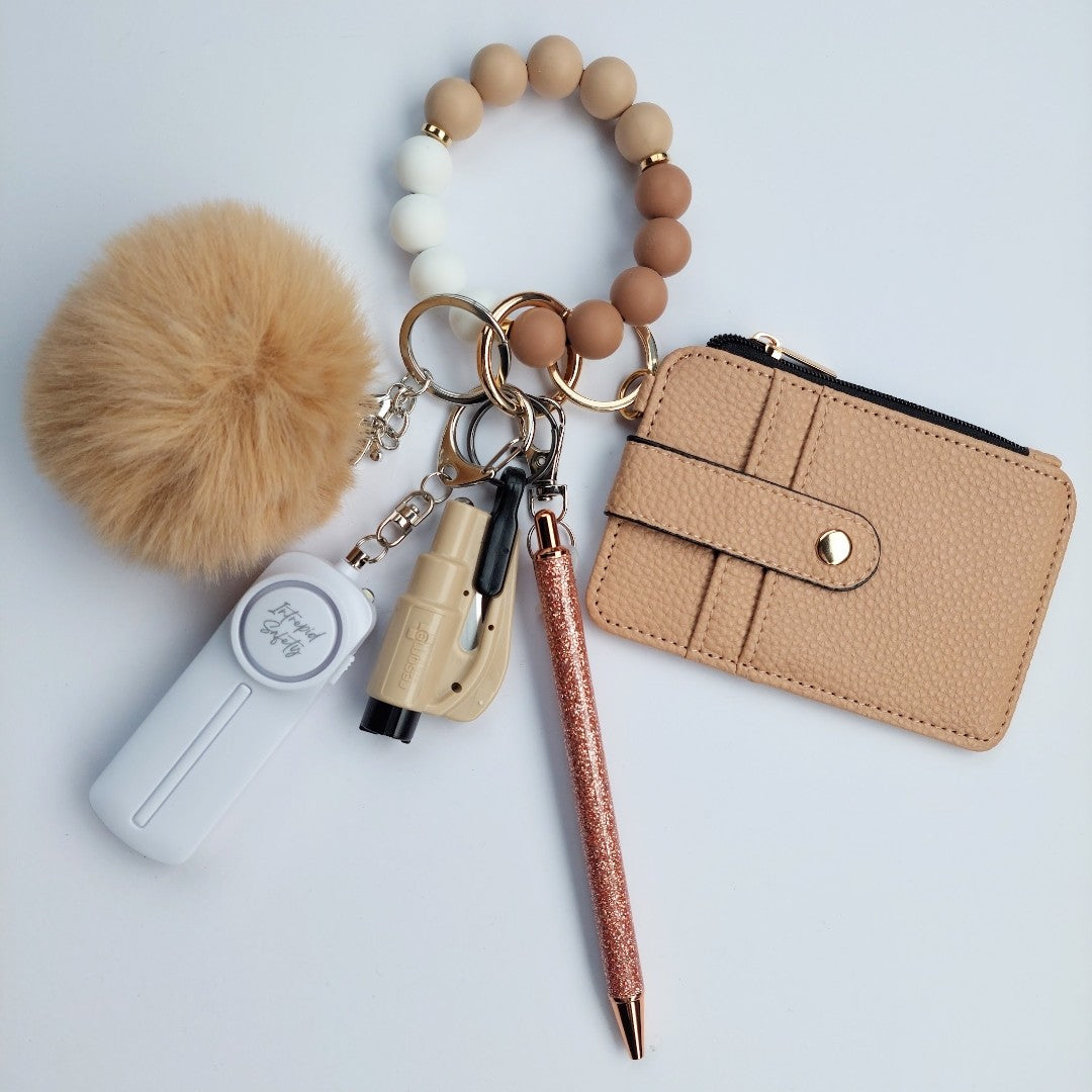 "Iced Latte" Safety Keychain