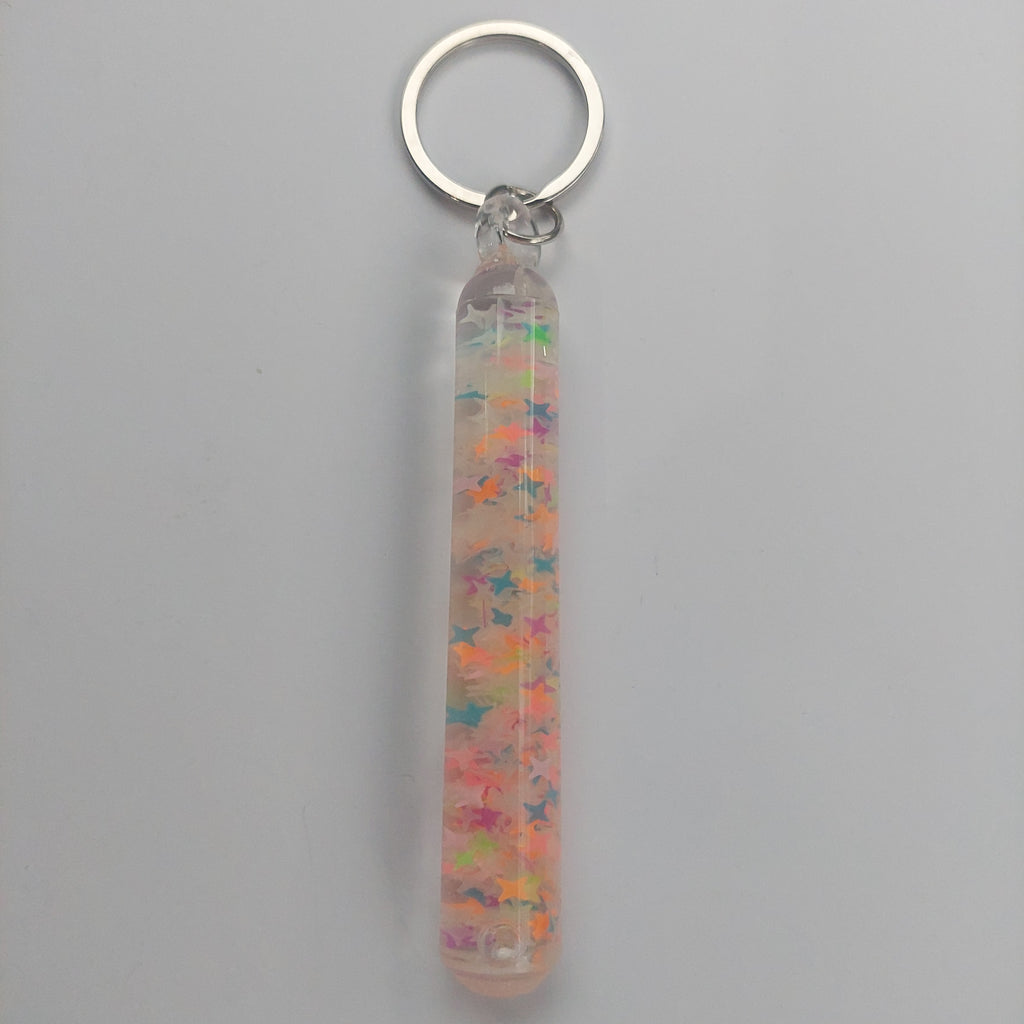 *NEW* Glitter Wand Fidget Keyring (Glows in the Dark)