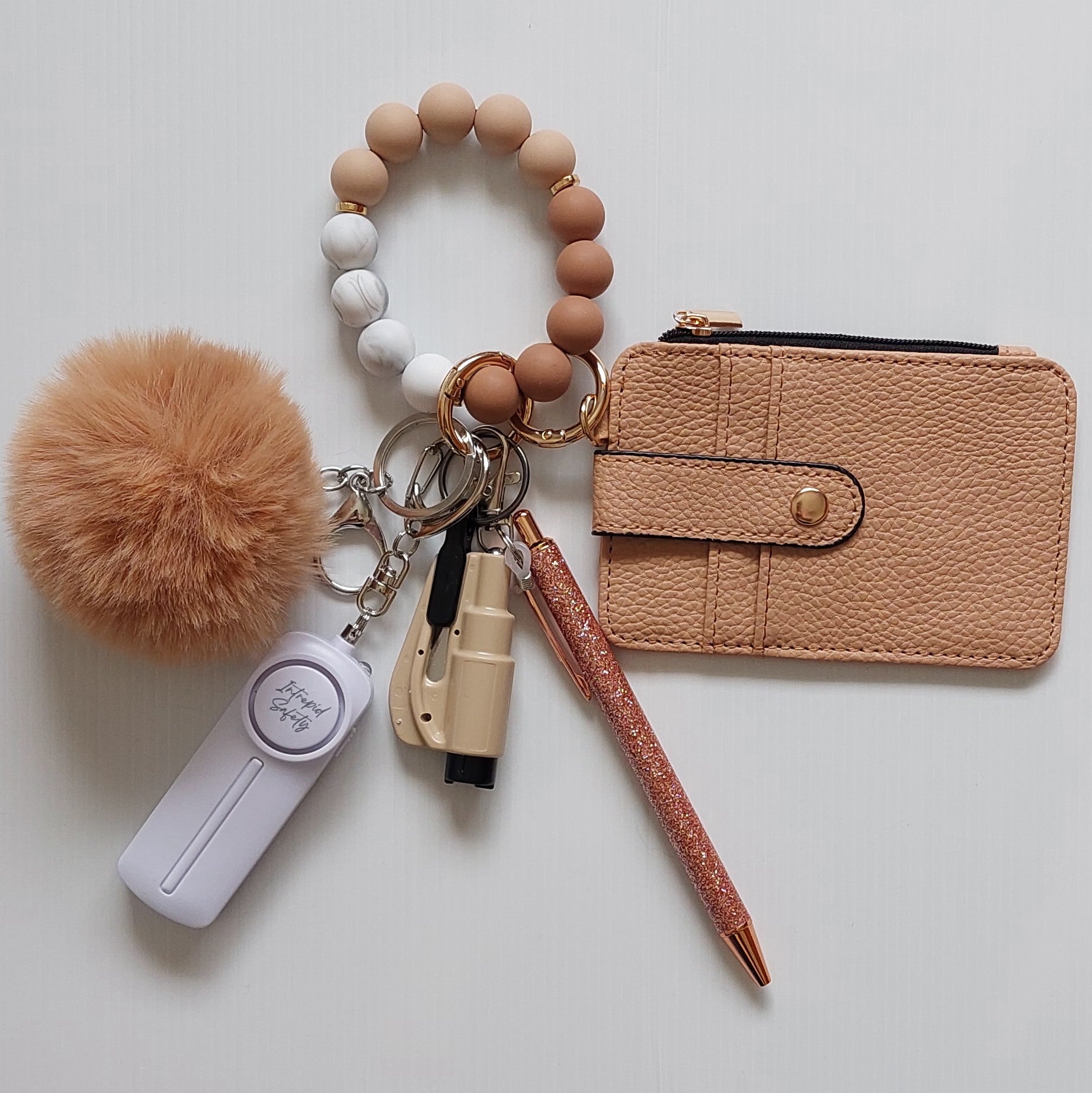 "Iced Latte" Safety Keychain