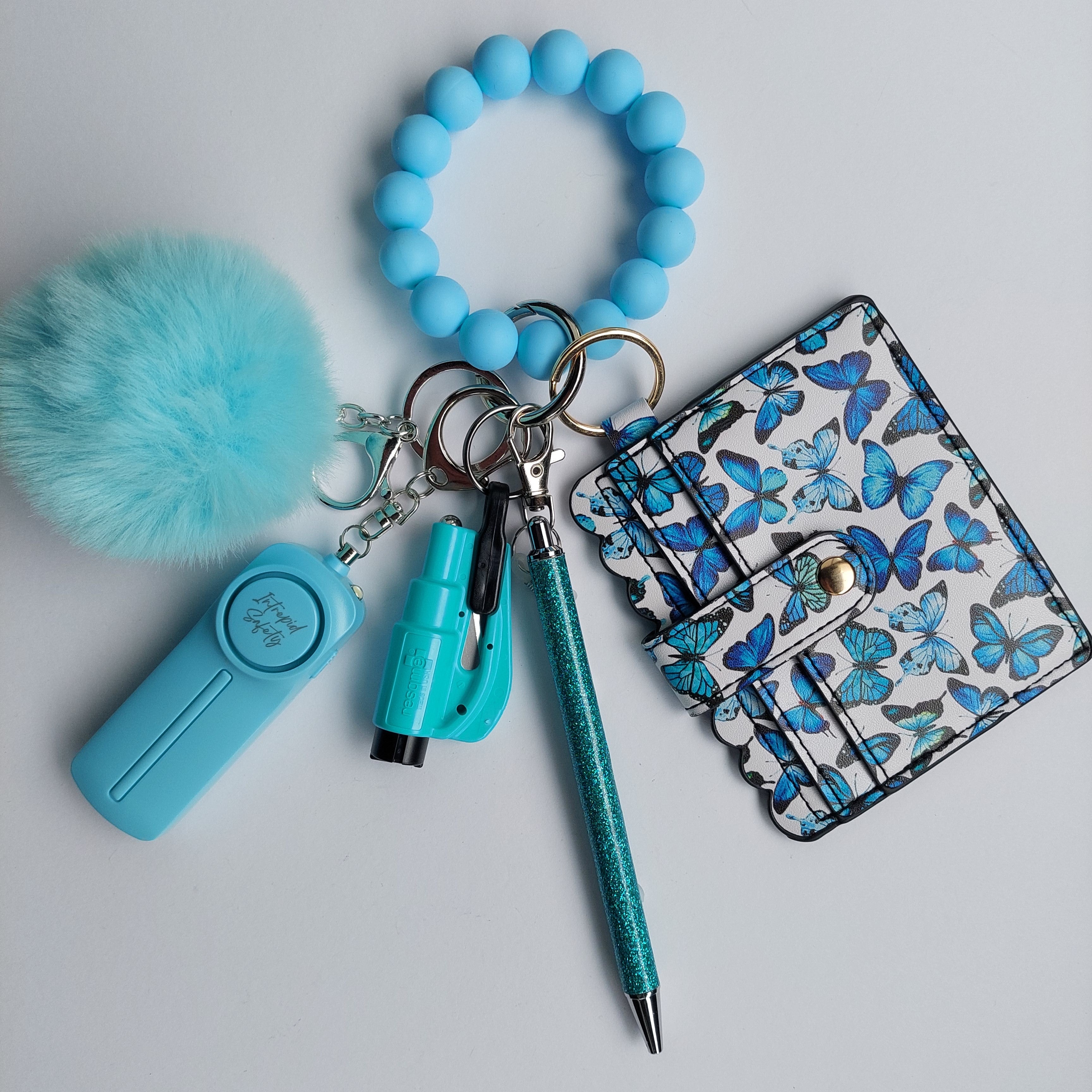 "Blue Butterfly" Safety Keychain