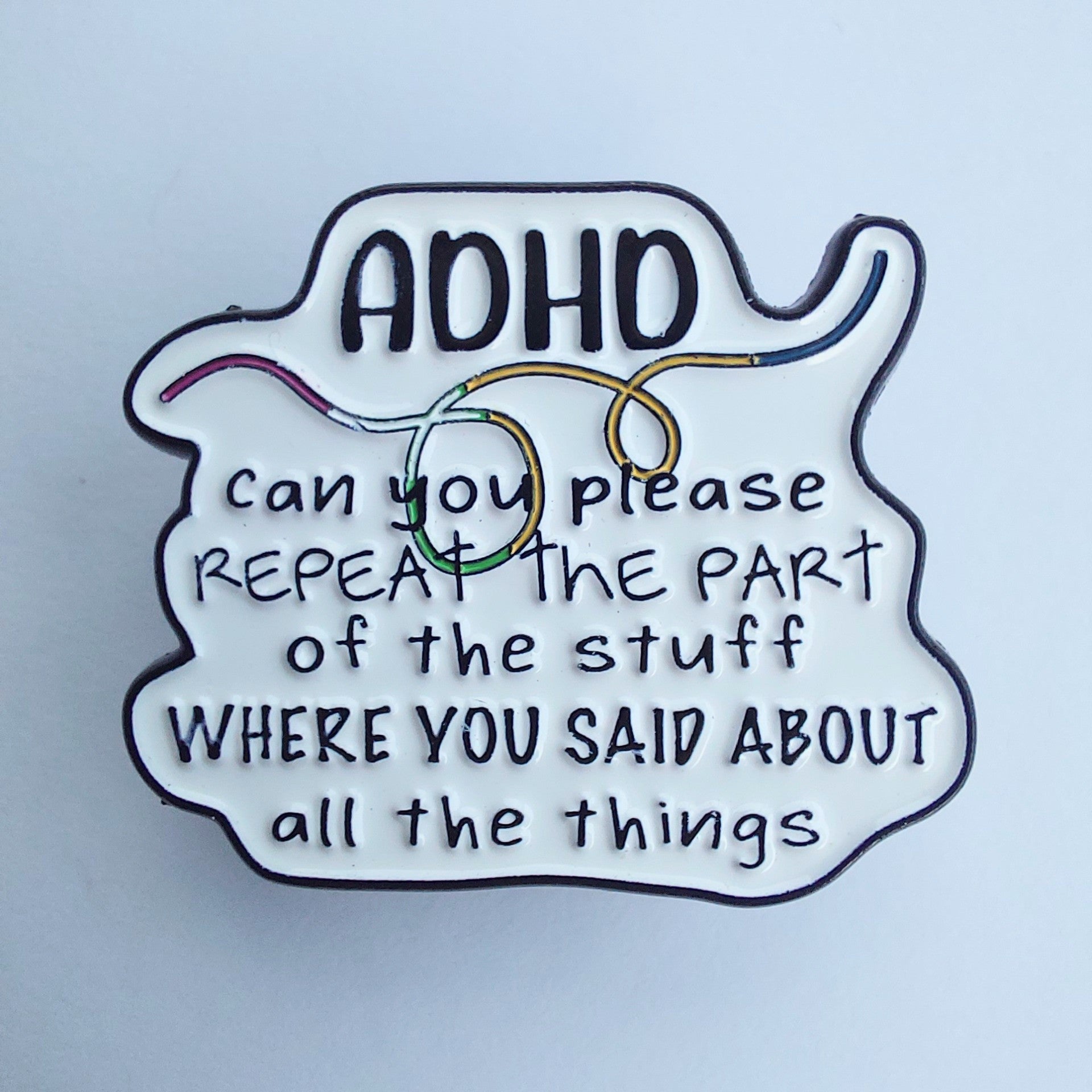ADHD / Autism Related Enamel Pins