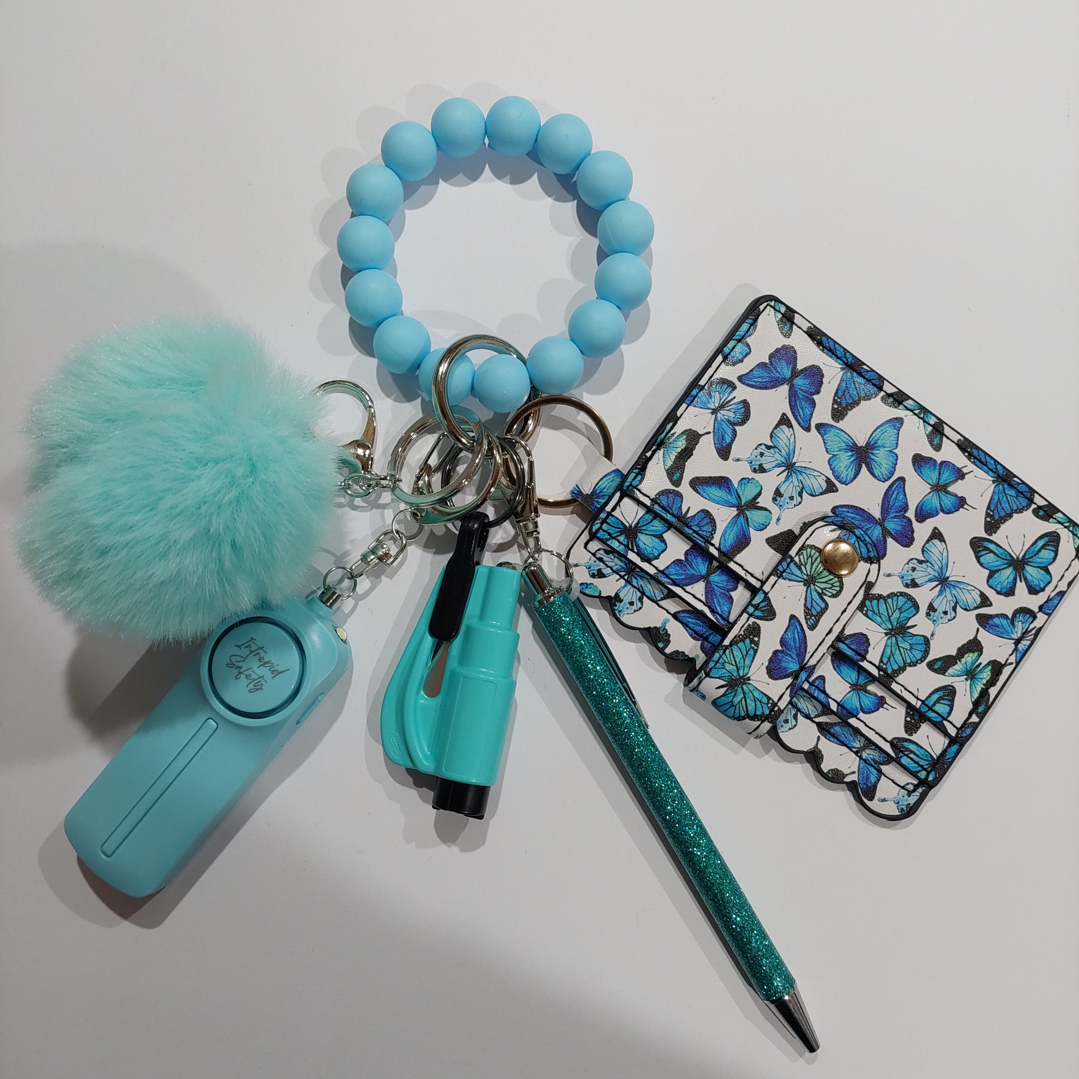 "Blue Butterfly" Safety Keychain